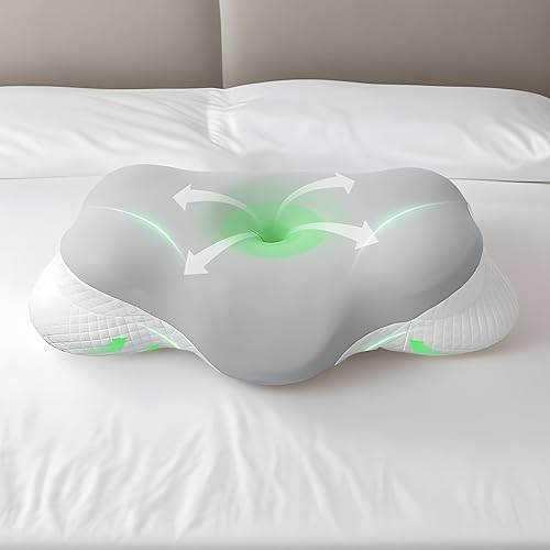 Miniatura 3 de Cervical Pillow For Side Sleeper  Memory Foam Sleep Supplies  Breathable Orthopedic Pillow - For Travelers Drivers Office Seniors Students Home