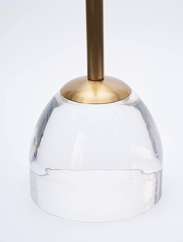 Miniatura 10 de Mesa auxiliar de acrílico transparente, mesa auxiliar para oficina, metal plateado, mesita de noche para sala de estar y dormitorio, fácil montaje,