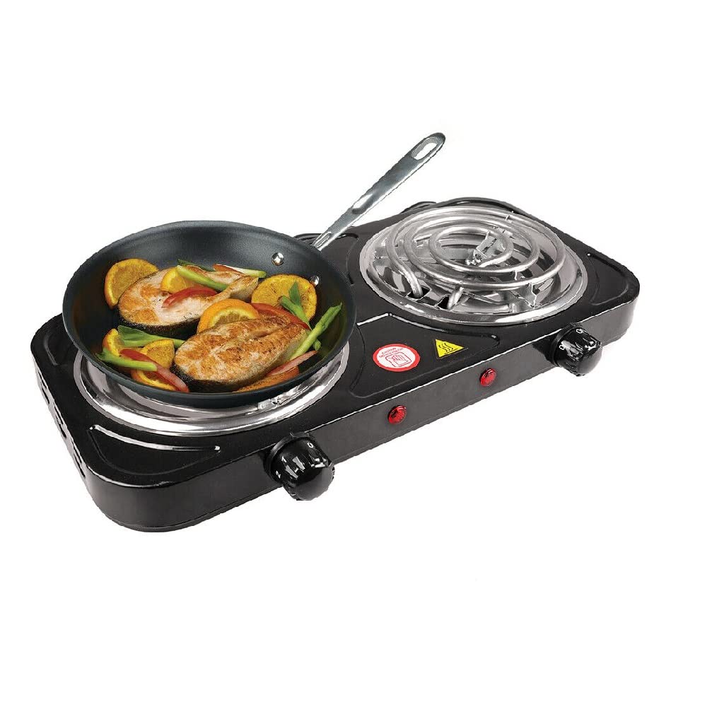 Buy Kliffoo Portable Electric Coil Cooking Dual Burner Stove 1000Watts