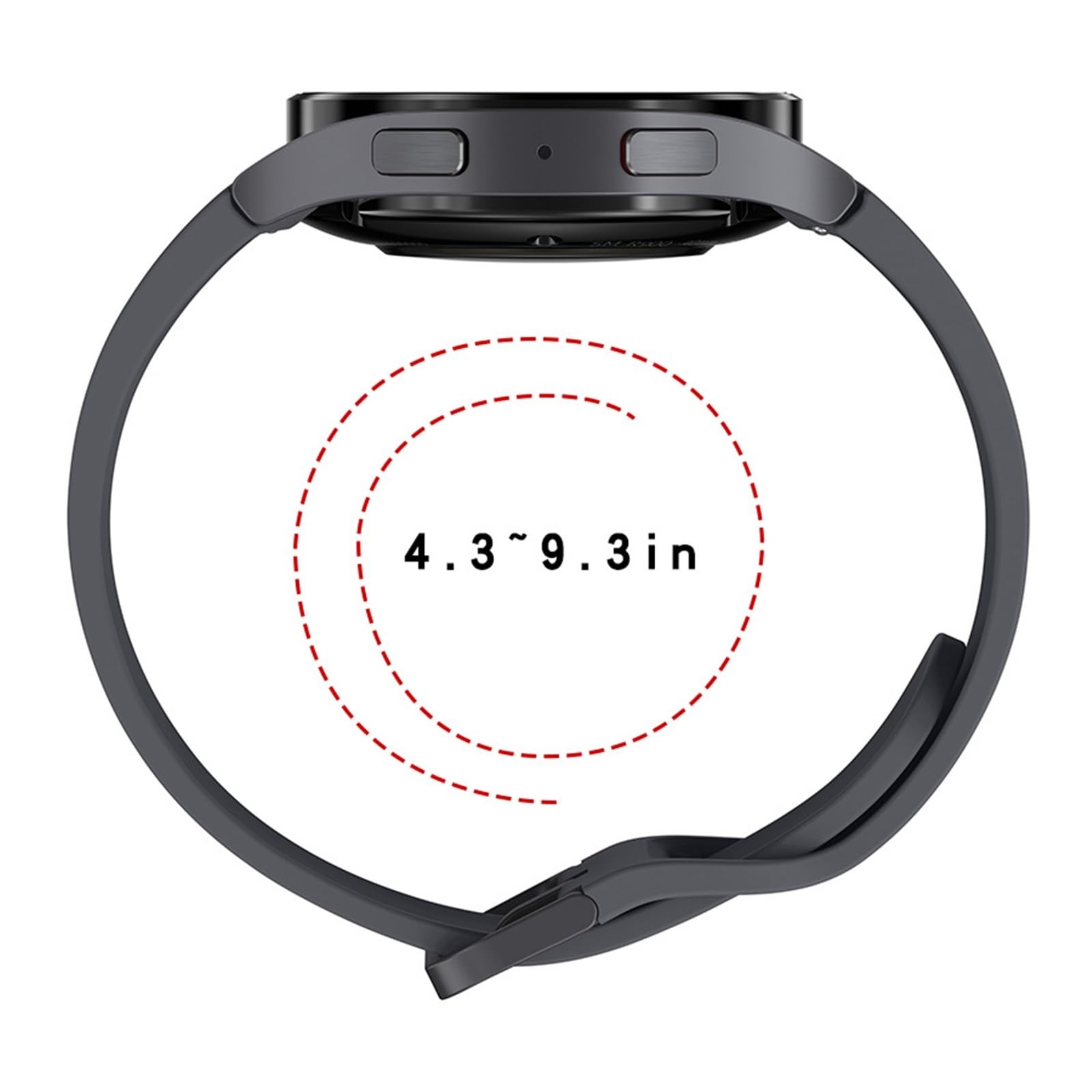 Silicone Band pour Samsung Watch 4 5 6 44mm 40mm Classic 47mm 46mm 43 mm 42 mm Sport Bracelet pour Galaxy Watch 5 Pro 45 mm STRAP