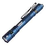 TAC 2AA EDC Tactical Dual Modes Flashlight Rechargeable, 1400 High Lumens Flashlight, Dual Switch Pocket LED Flashlight, Super Bright Small Flash Light for Emergency, Camping, Home(SFT-25R HI)