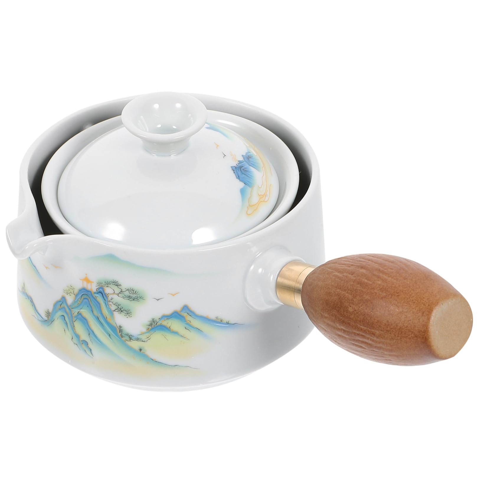 ABOOFAN Set Da 3 Teiere Con Infusore Per Il Tè Dal Design Unico Bollitore in Ceramica Con Comoda Maniglia