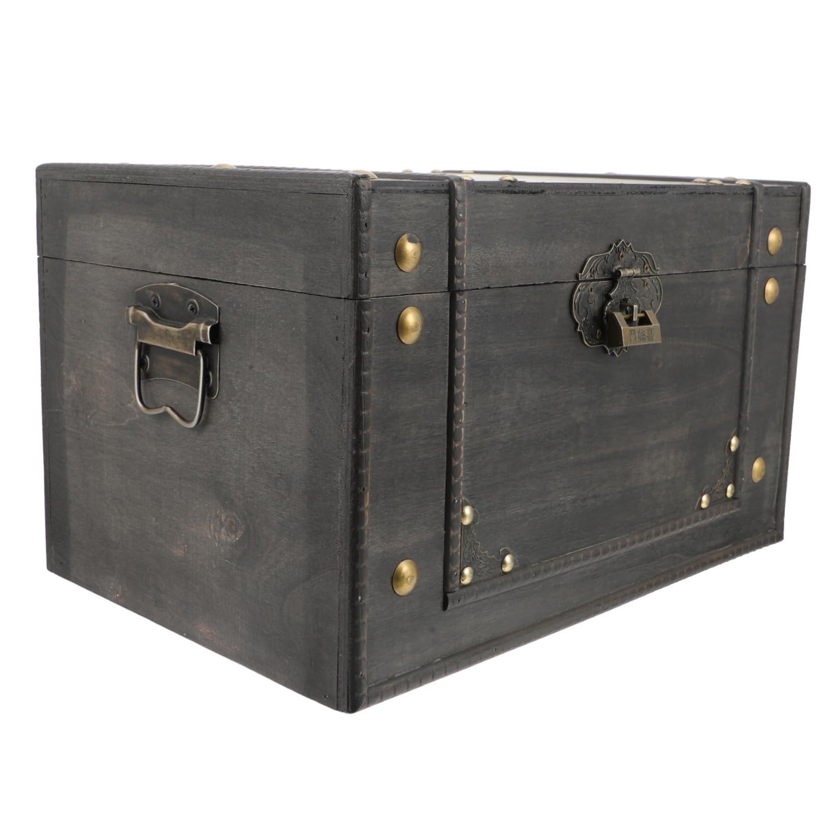 NOLITOY Retro Treasure Organizer Vintage Wooden Box Home Decor Vintage Trunks for Wedding Mother's Day