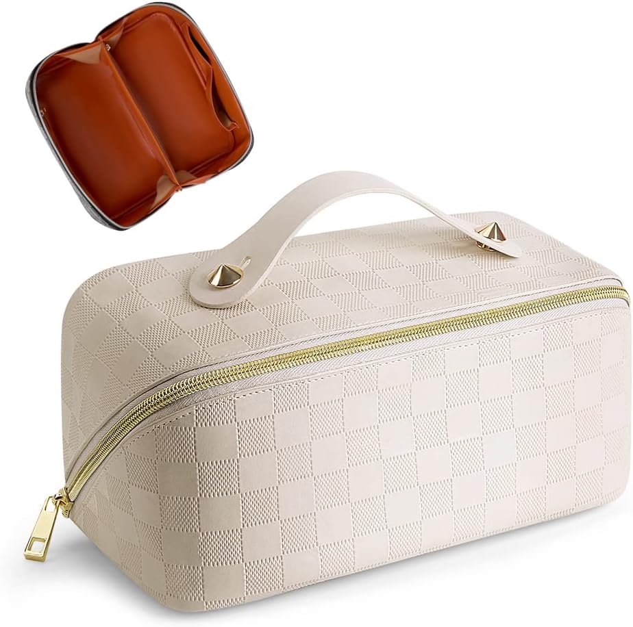 TBOLINE Travel Makeup Bag,Large Capacity Cosmetic Bag for Women,Portable Waterproof