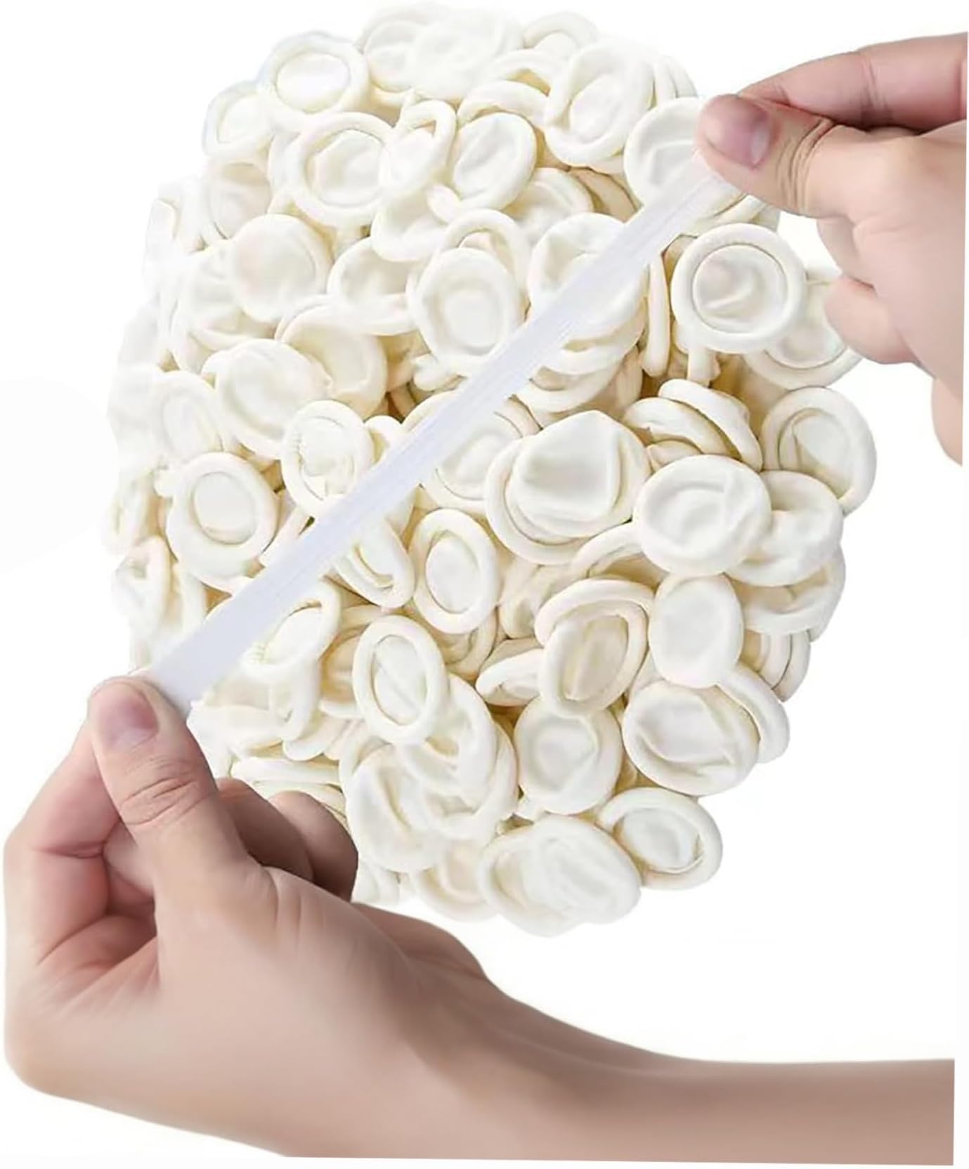 Disposable Latex Finger Cots - Anti-Static Rubber Fingertips Protection (Approx. 300g) Medium Finger Gloves Covers Protectors