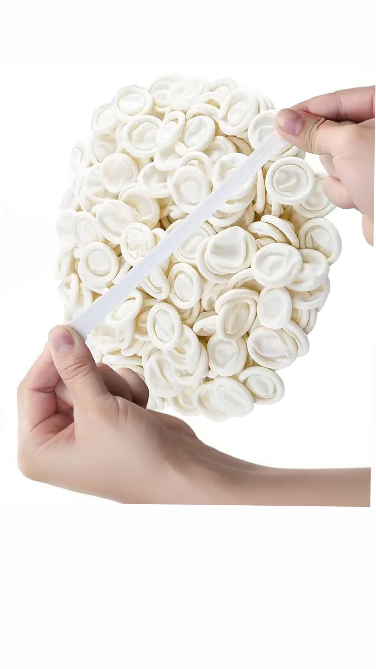 Disposable Latex Finger Cots - Anti-Static Rubber Fingertips Protection (Approx. 300g) Medium Finger Gloves Covers Protectors