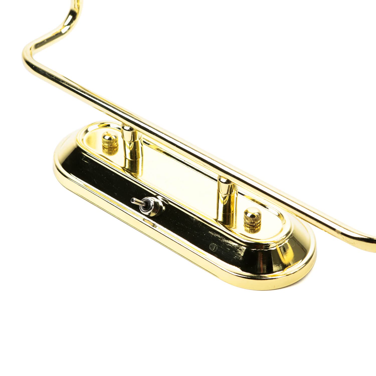 Licht-Erlebnisse GRANDO Lámpara de pared de metal y cristal en oro para baño L: 42 cm E14 máx. 40 W 2 focos, acogedora lámpara de pared estilo Art Nouveau