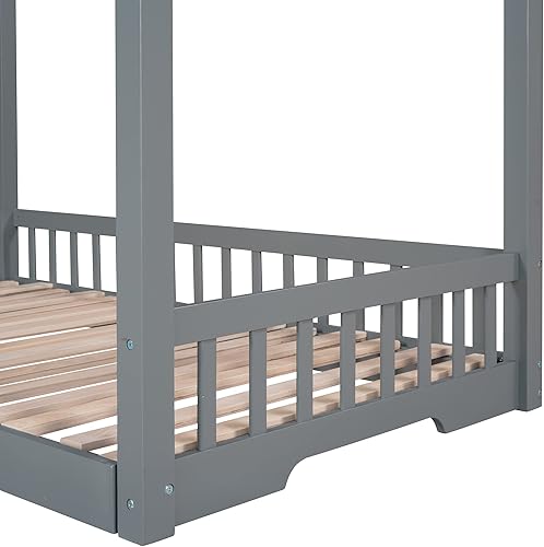 Miniatura 9 de Merax Cama de casa, sofá cama de madera