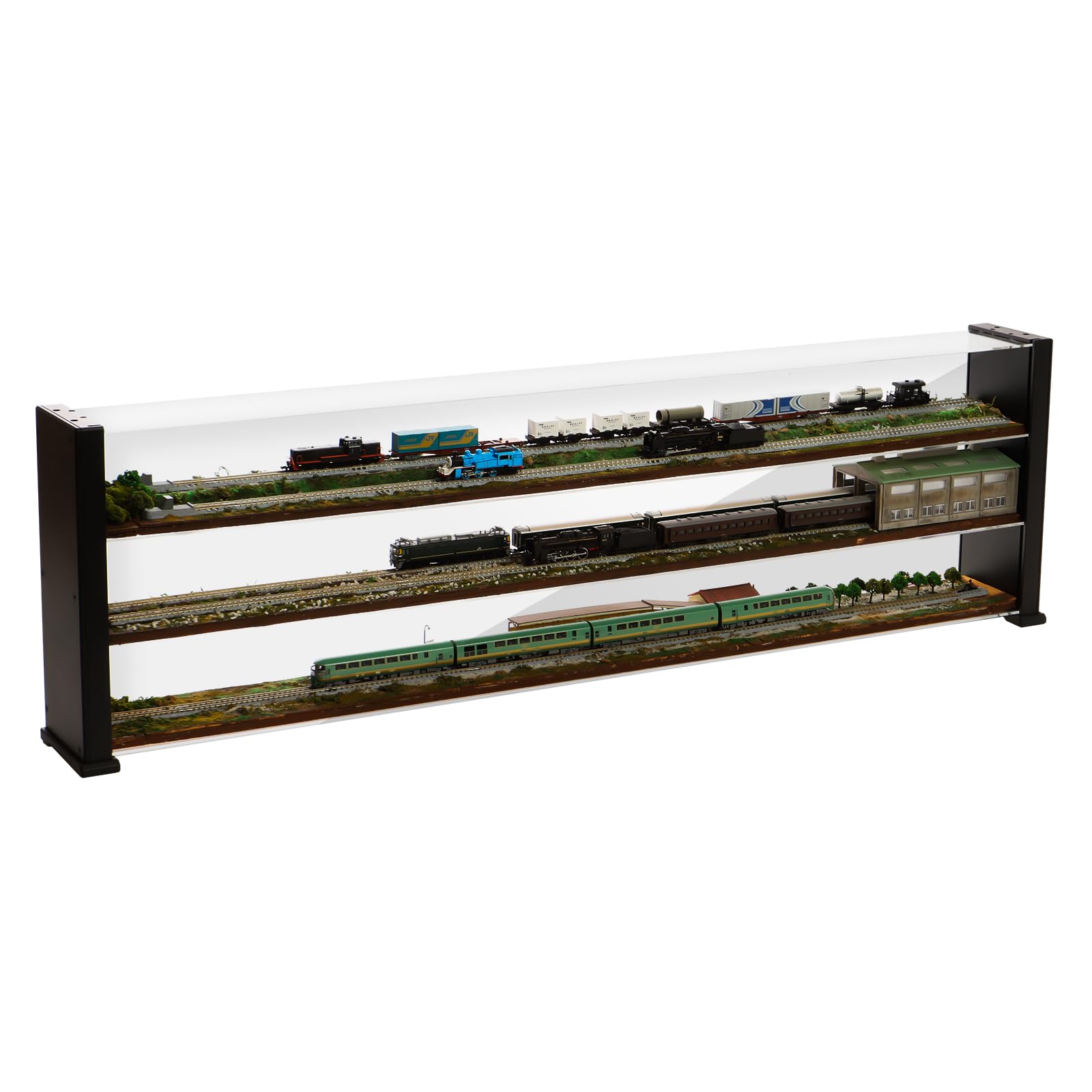 Amazon.co.jp: ディスプレイケース アクリル 大型 透明感 Nゲージ HO