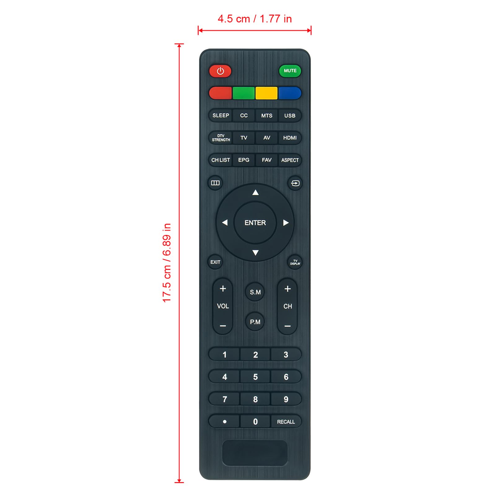 AULCMEET Telecomando Universale Sostitutivo Per TV JVC 4K OLED Smart - Modelli RM-C3607 / RC45157 / 30109080 (Compatibile Con LT-43VAQ6235, LT-50VA3300, LT55VAQ8235, Ecc.)