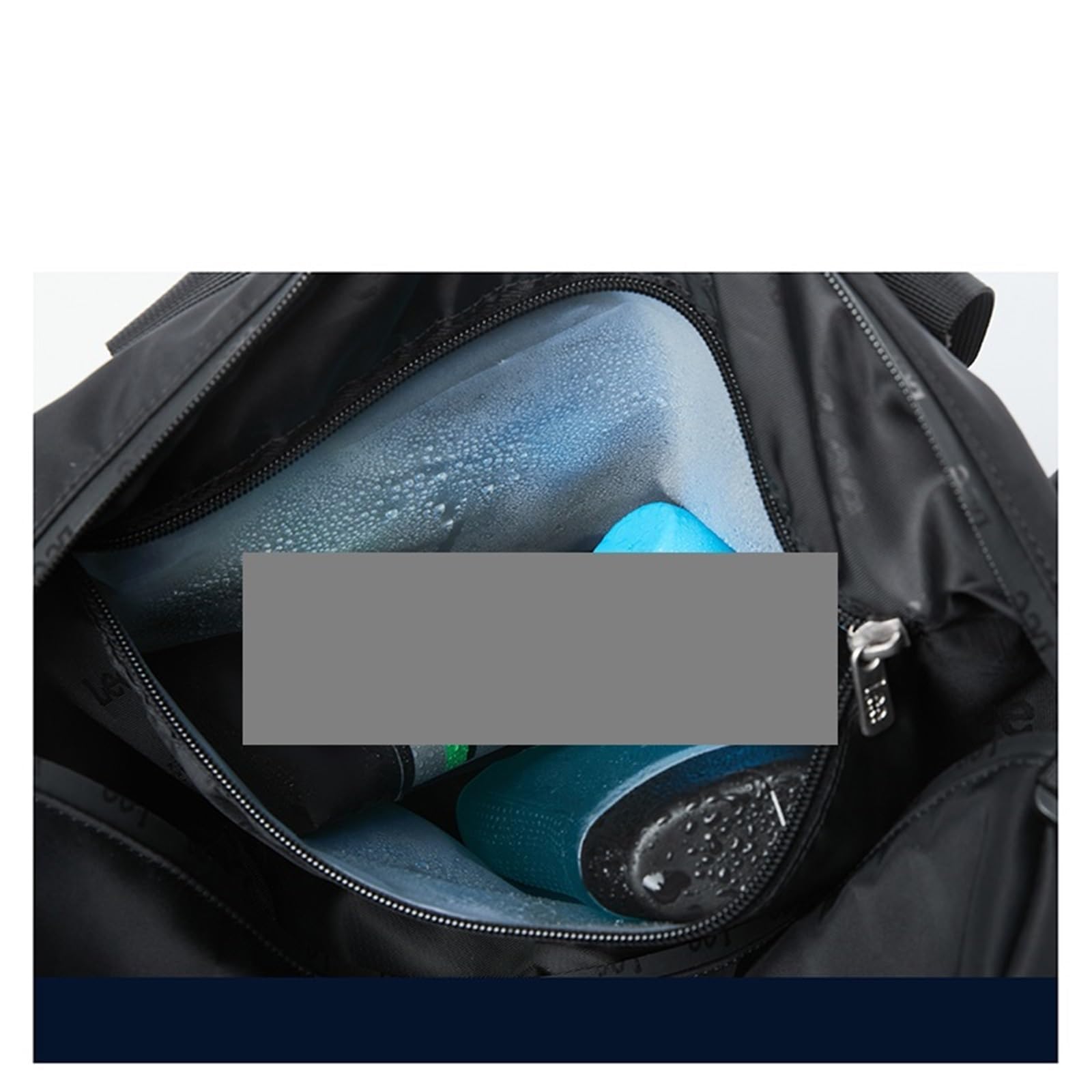 Borsa Sportiva Da Viaggio Borsone da palestra leggero in nylon impermeabile Donna Uomo Tasca for scarpe bagnate e asciutte Borsa viaggio for bagagli a spalla for il fine settimana(White)