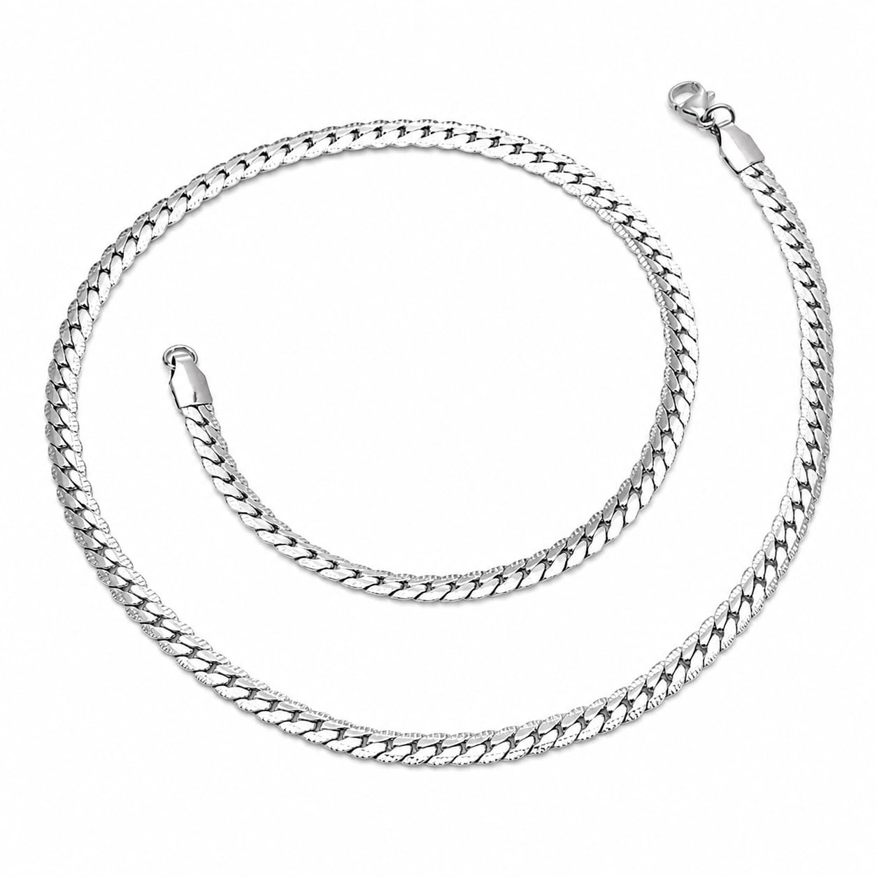 meenaz Men's Omega Link Chain for Man Stylish Silver Necklace for men Waterproof Hypoallergenic Stainless Steel Anti Tarnish Waterproof Rust Resistant, Jewellery for mens Gifts for Boys -70-picture-33