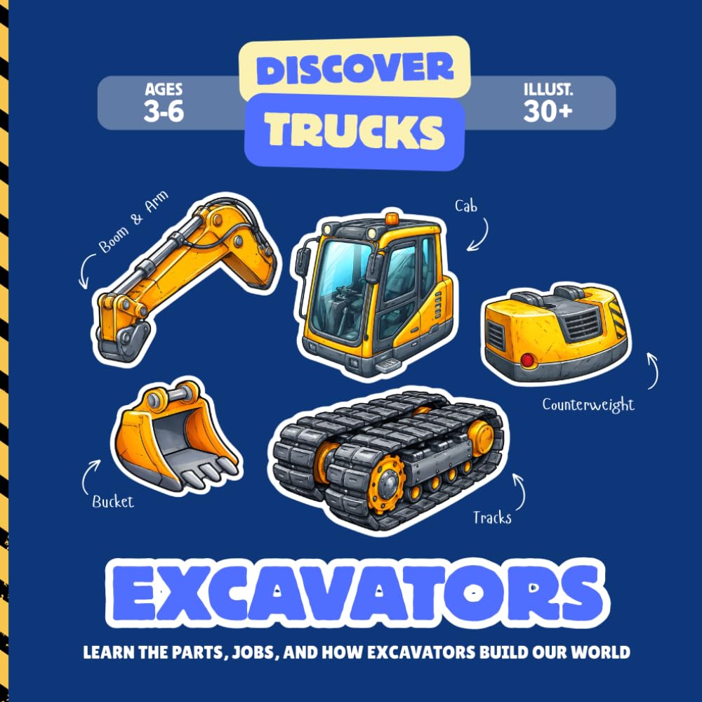 Excavators: Learn the Parts, Jobs, and How Excavators Build Our World (Discover Trucks)