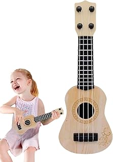 子供のおもちゃのウクレレ、子供のおもちゃのミュージカルウクレレ | ギターおもちゃ楽器 ウクレレ ギター おもちゃ | ポータブルスキル向上子供プレイ就学前の子供のための早期教育玩具