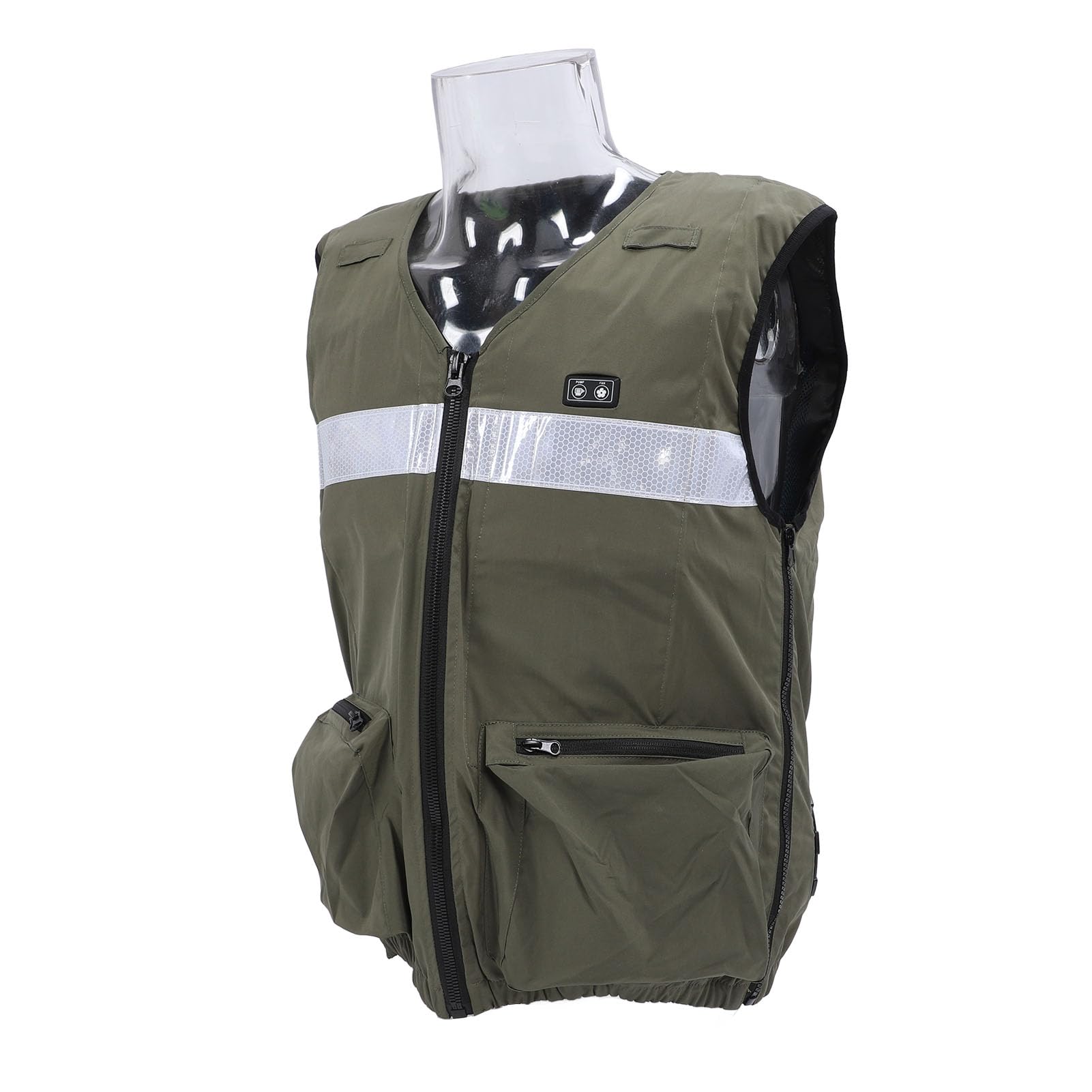 Gilet Rinfrescante Uomo Donna, Riflettente Regolabile con e Acqua | Gilet rinfrescante personale con multitasche, per lavoro all\'aperto, ciclismo, pesca, cucina, attrezzatura per la stagione