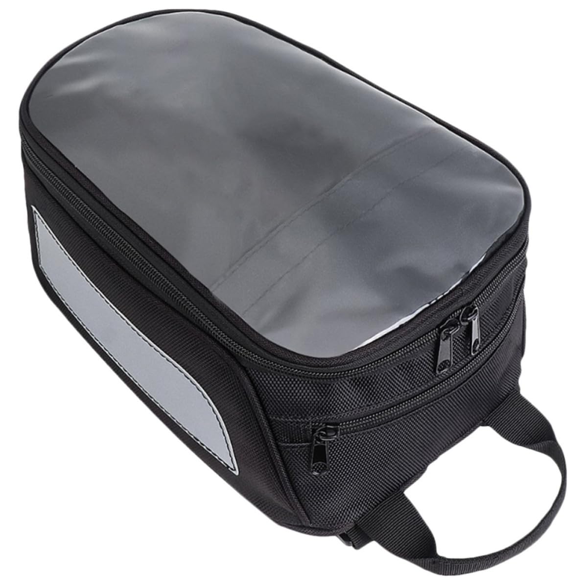 CRAFTHROU Bolsa para Moto de Depósito Negra de Tela Oxford Magnética