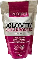 Dolomita & Bicarbonato Corporal Laborene 200g – Clareador Natural para Áreas Escuras – Esfoliante e Renovador Celular com Ação Tonificante – Axilas, Virilha, Glúteos e Joelhos – Produto Vegano e 100% Natural