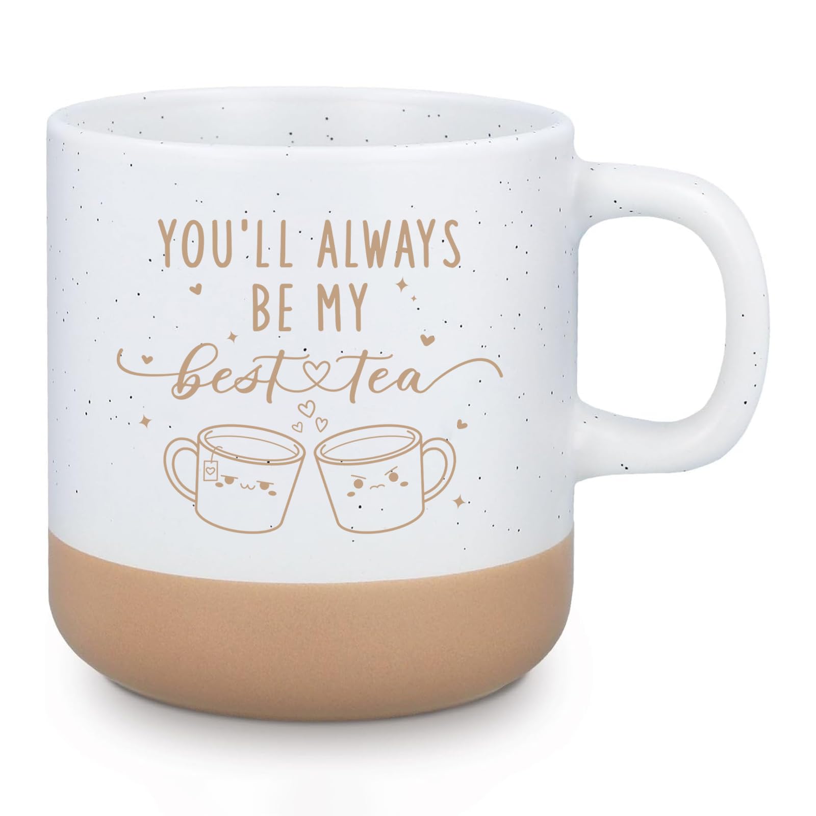 Tarklanda Friend Friendship Gifts Coffee Mug, Cute Friendship Mug, Funny Birthday, Christmas for Women Her Ladies Espresso Tea Cups Personalised Best Friend Gift, You'll Always Be My Best-Tea