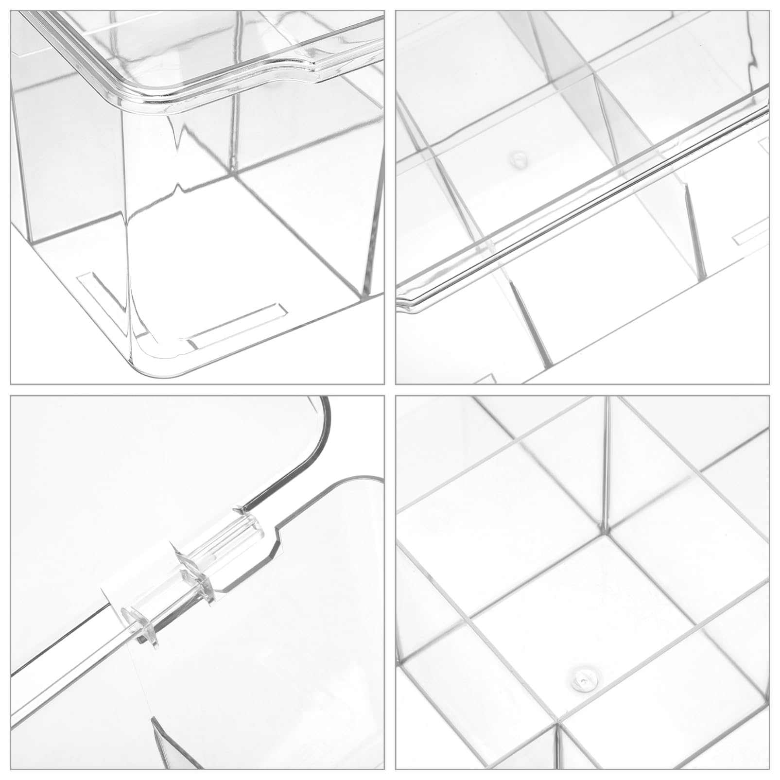 Organizzatore per Gioielli Sicuro E Pulito con Coperchi Scatola Portaoggetti in Plastica per Ferramenta Organizer per Trucco