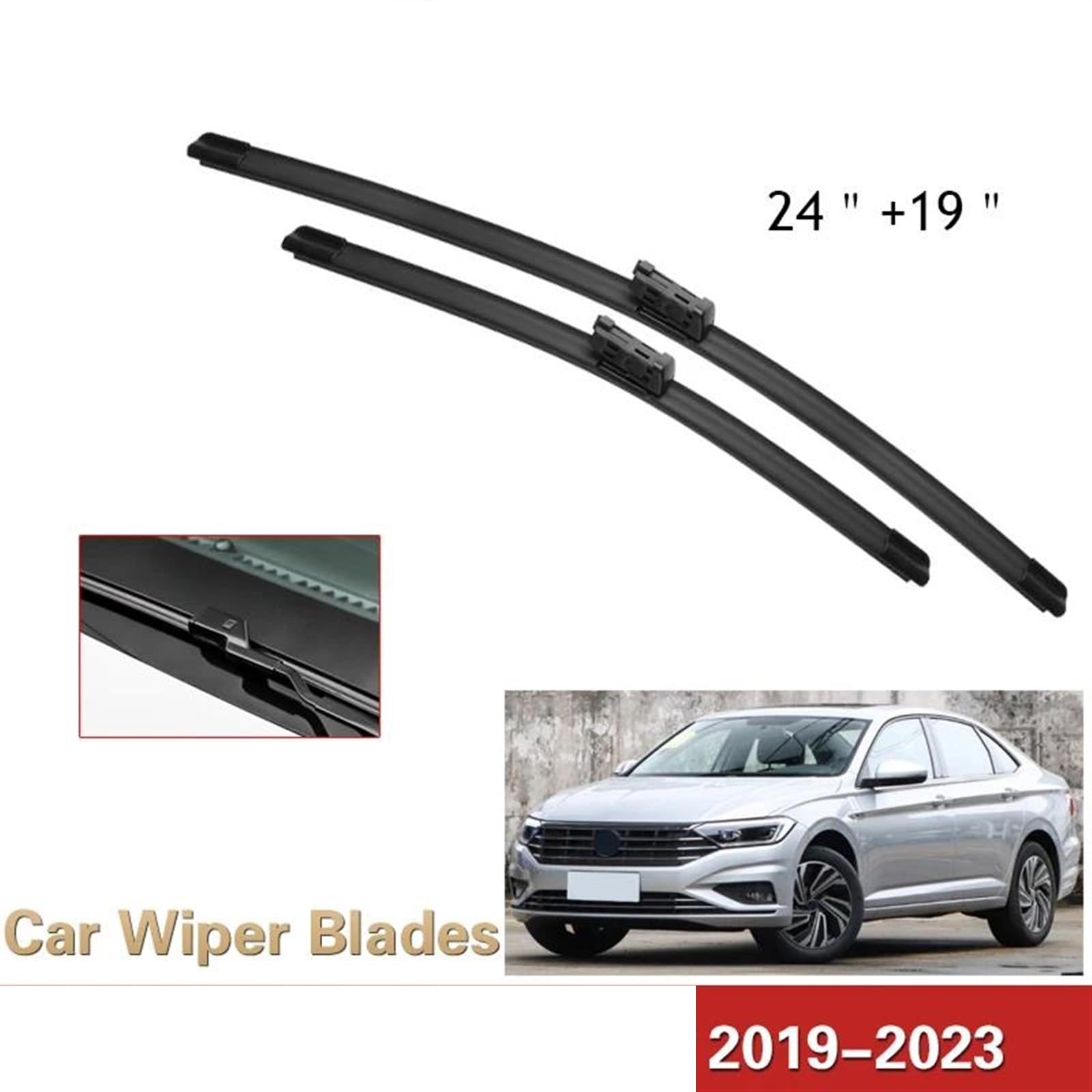 Tergicristalli Auto per VW per per A7 MK7 2019-2023 Finestra Anteriore Parabrezza Tergicristalli Accessori Auto Spazzole Tergicristallo Auto Spazzola Tergicristallo