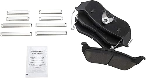 Miniatura 4 de TRQ Kit de pastillas de freno y rotor de cerámica delantera y trasera con fluidos compatibles con Jeep Liberty 03-07