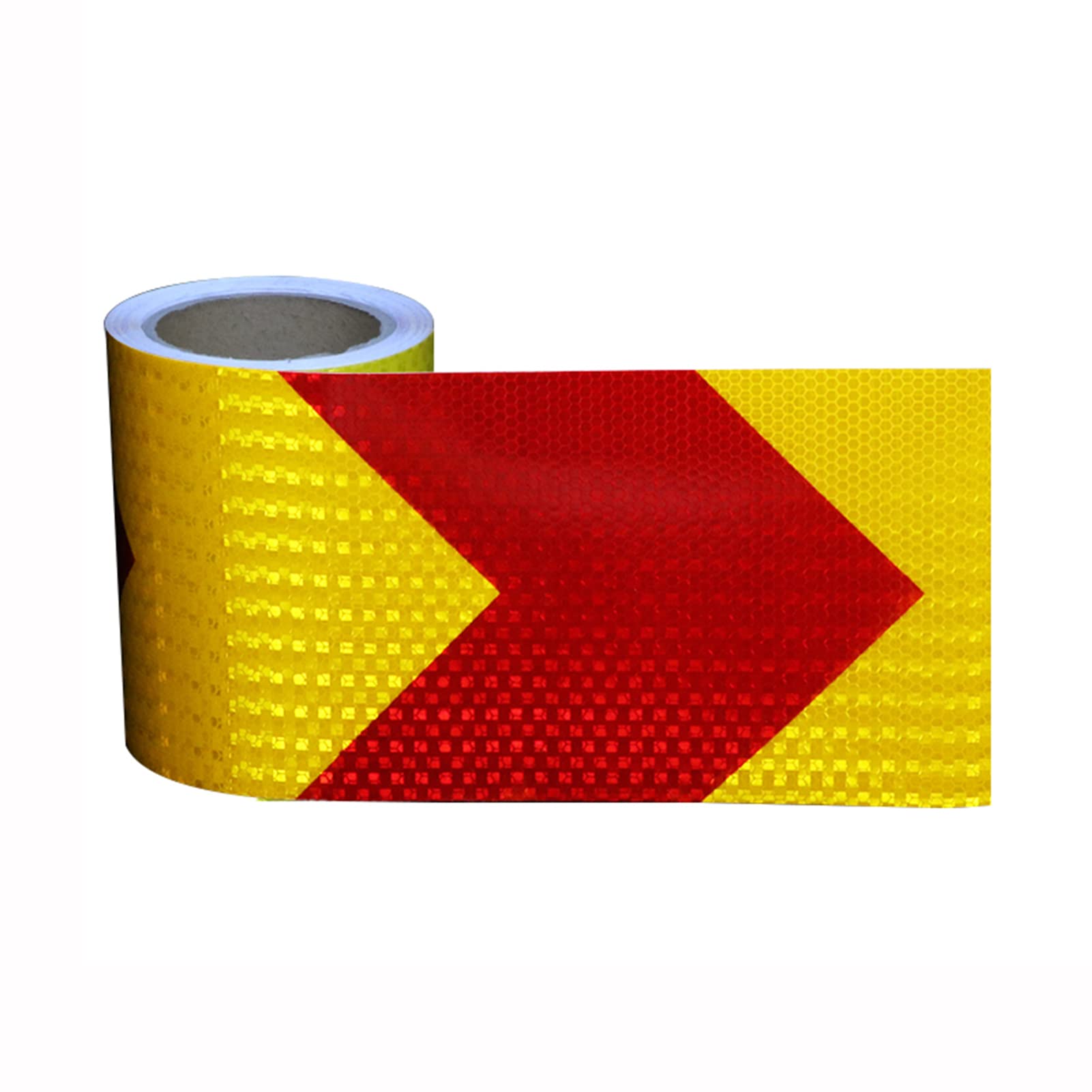 VHcgCGJ reflective tape, Adhesive Hazard Warning Tape High Intensity Reflector Marking for Outdoor Steps(Red)