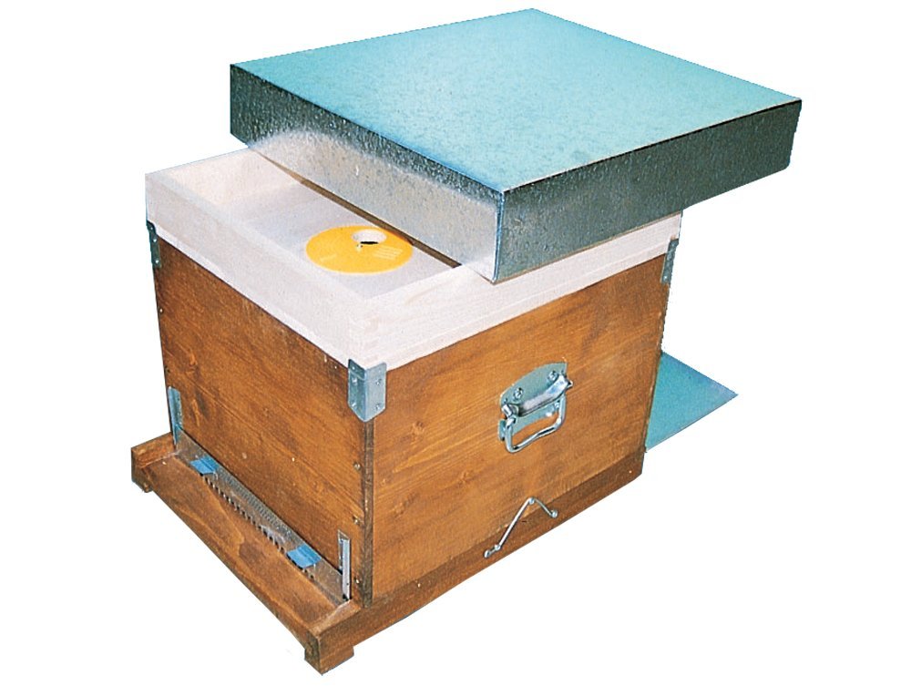 Apistore Arnia D.B. 12 favi Cubo con Fondo Mobile con 10 telaini
