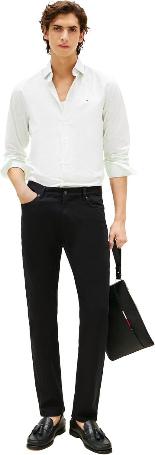 Tommy Hilfiger Mens Slim Fit Stretch Jeans for Men - Image 3
