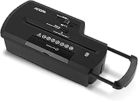 Vista 2 de Aurora Trituradora de papel profesional con corte en tira / CD/Trituradora de tarjetas de crédito (AU800SZ) y aceite triturador sintético Aurora SL16