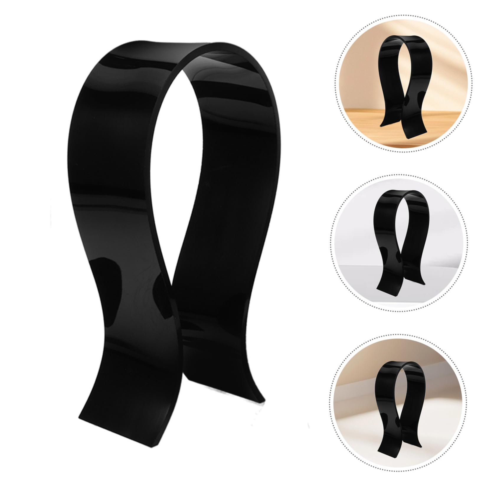 SOLUSTRE 4piezas Soporte Para Auriculares De Escritorio Estante Para Headphones Diseño Espacio-ahorro Soporte Resistente y Fácil De Instalar Organizador De Headset Para Gaming y Oficina