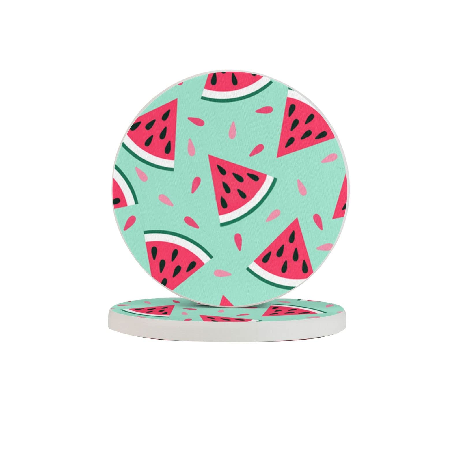 Watermelon Six Piece Drink Coaster for Tabletop Protection Place Mats for Home Decor