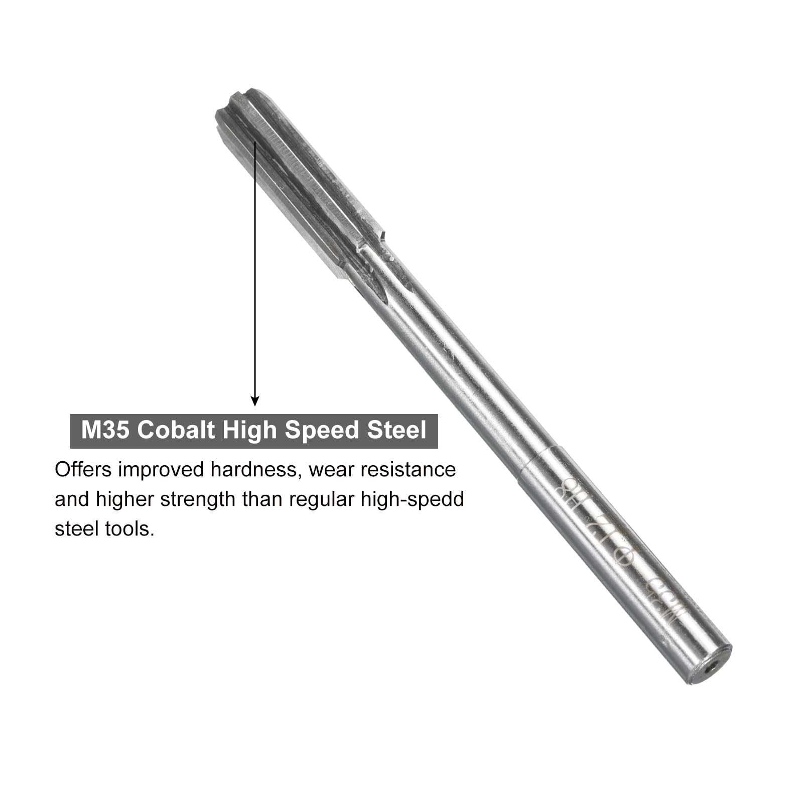 Metric Reamer - 12mm Chucking Reamer for Metal & Wood -4