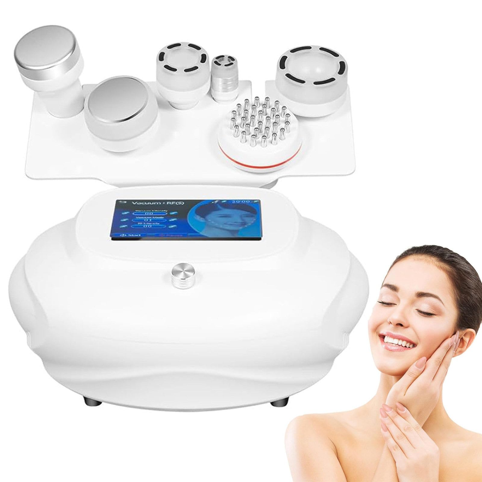 80k Máquina Adelgazamiento Belleza,6 En 1 Radiofrecuencia Facial Y Corporal,Máquina Adelgazante Pantalla LED,3 Cabezales Presión Negativa Photon RF,Cavitacion Y Radiofrecuencia Corporal
