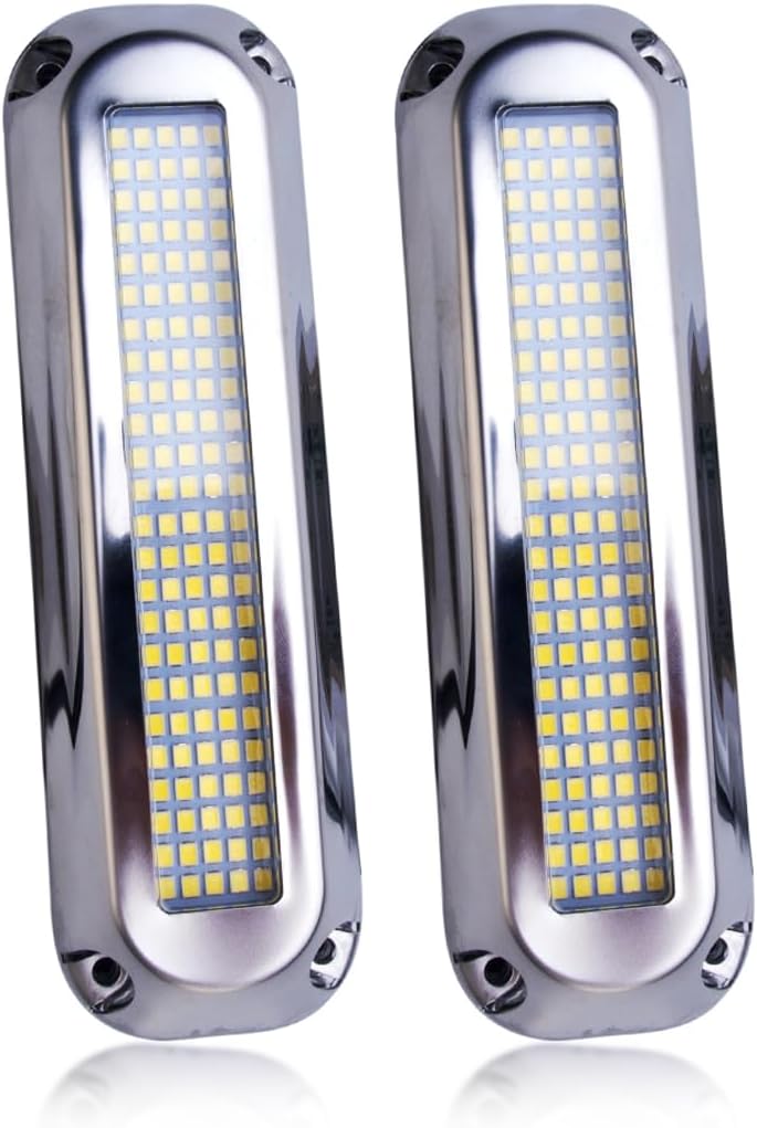 120led Underwater Marine Boat Led Lights IP68 Waterproof Surface Mount for Night Fishing Cruise Ships Yachts Sailboat Pontoon Transom