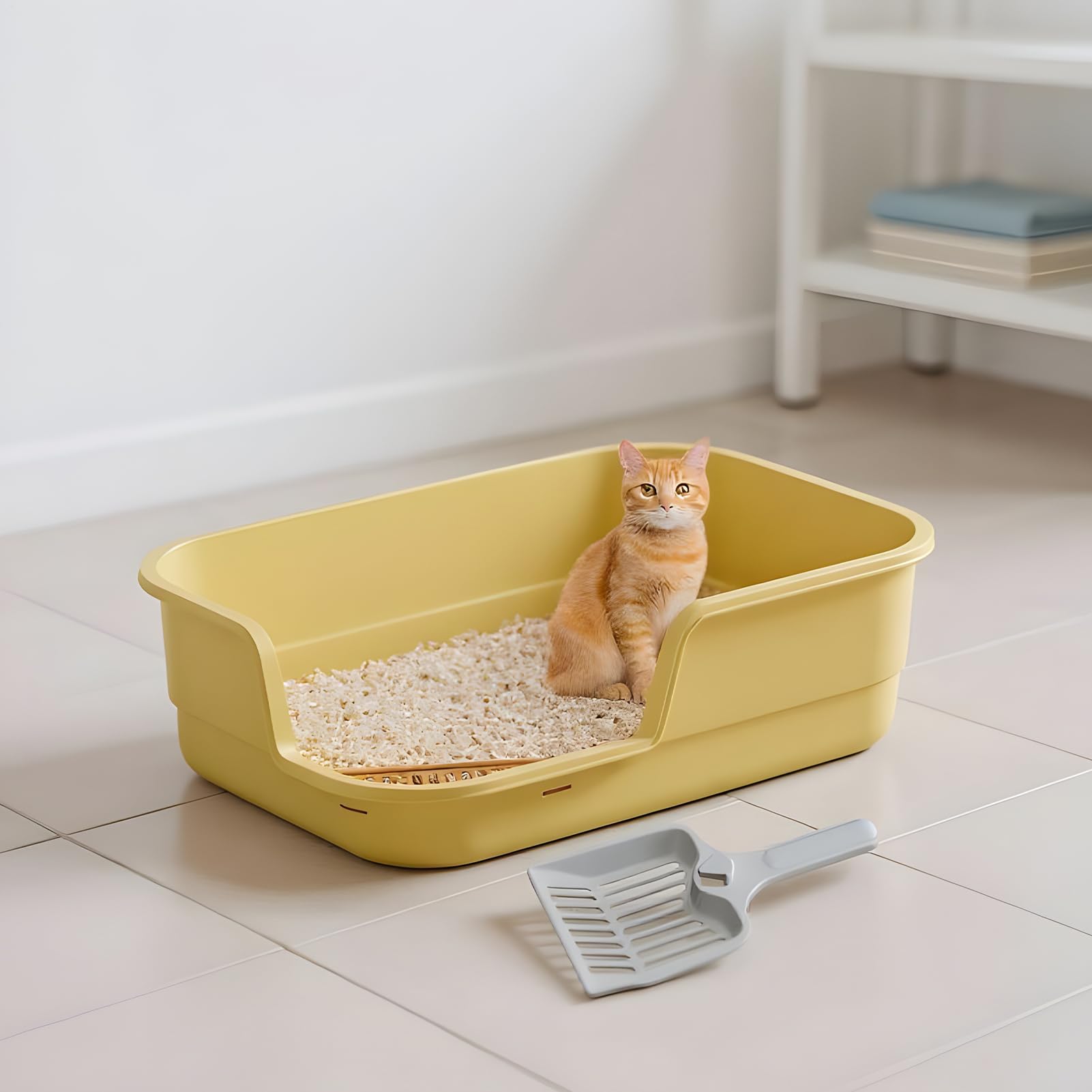 Grande lettiera per gatti – Grande facile da pulire con , per il controllo degli odori per interni, per la casa, l'ufficio, l'appartamento, il soggiorno