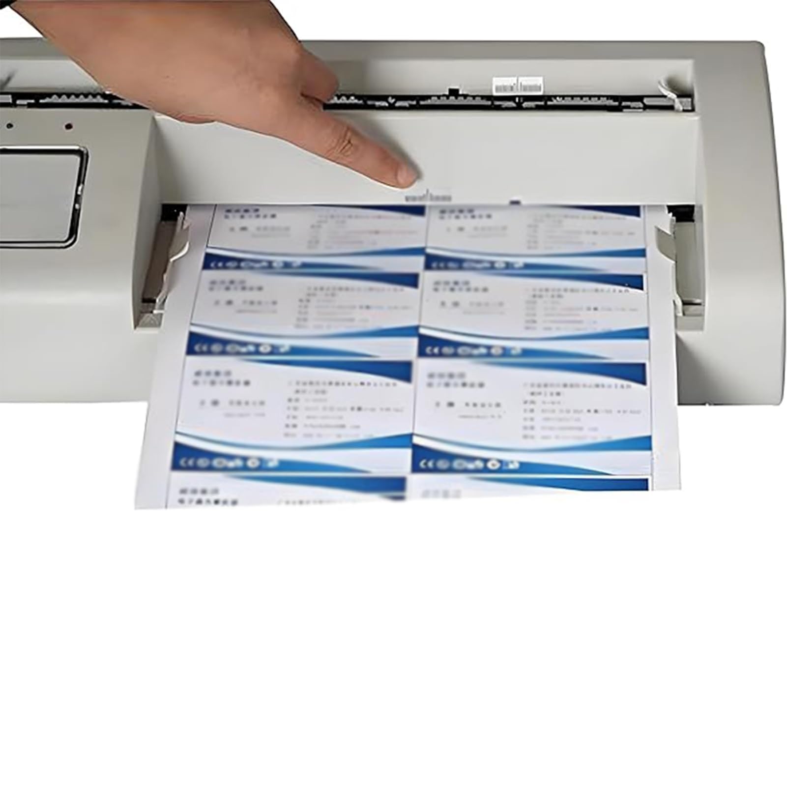Automatischer Visitenkartenschneider, A4 / 297mm Kartenschneider, 30 Karten/min, ±0.5mm Genauigkeit, Smart Name Card Slitter Maschine Für Büros, Druckereien & Copy Center