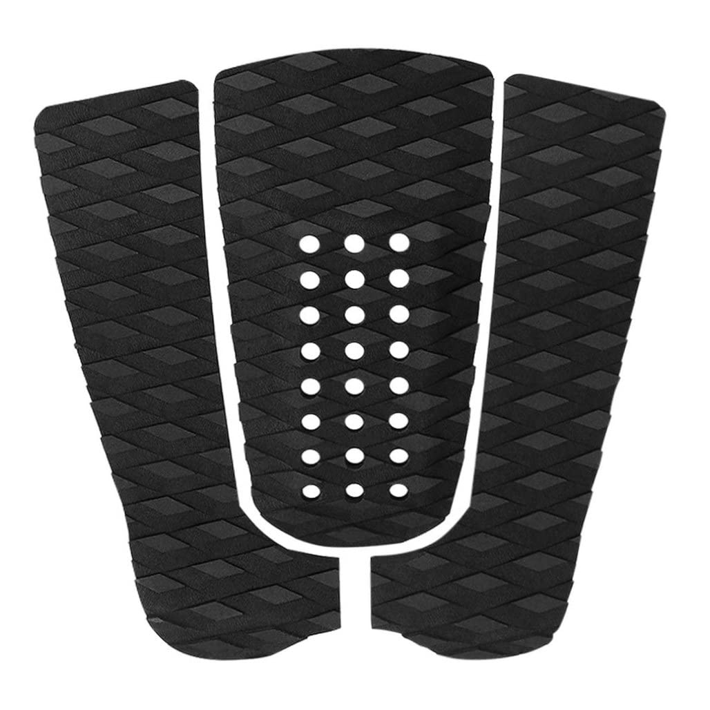Tabla de surf Grip Pad antideslizante EVA Skimboard cola Surf Tracción Mat con agujero 3PCS tablas de surf
