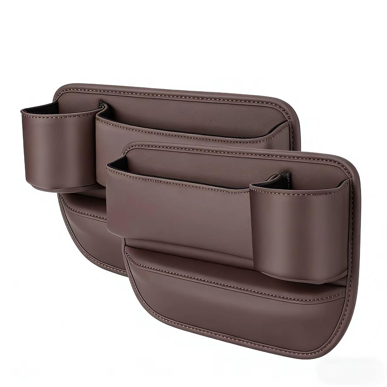 ONEMAJI 2 Pcs Car Seat Gap Filler for Hyundai i30 Schrägheck 2 (II) GD I 2011-2015, Console Organiser Box Side Storage Pocket Catcher Holder Crevice Bin Auto Slit Case Caddy,B