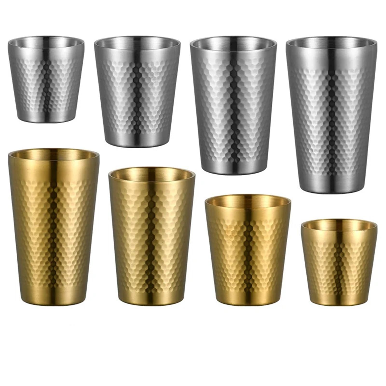 Taza de Acero Inoxidable 304 con patrón Nido Doble Pared