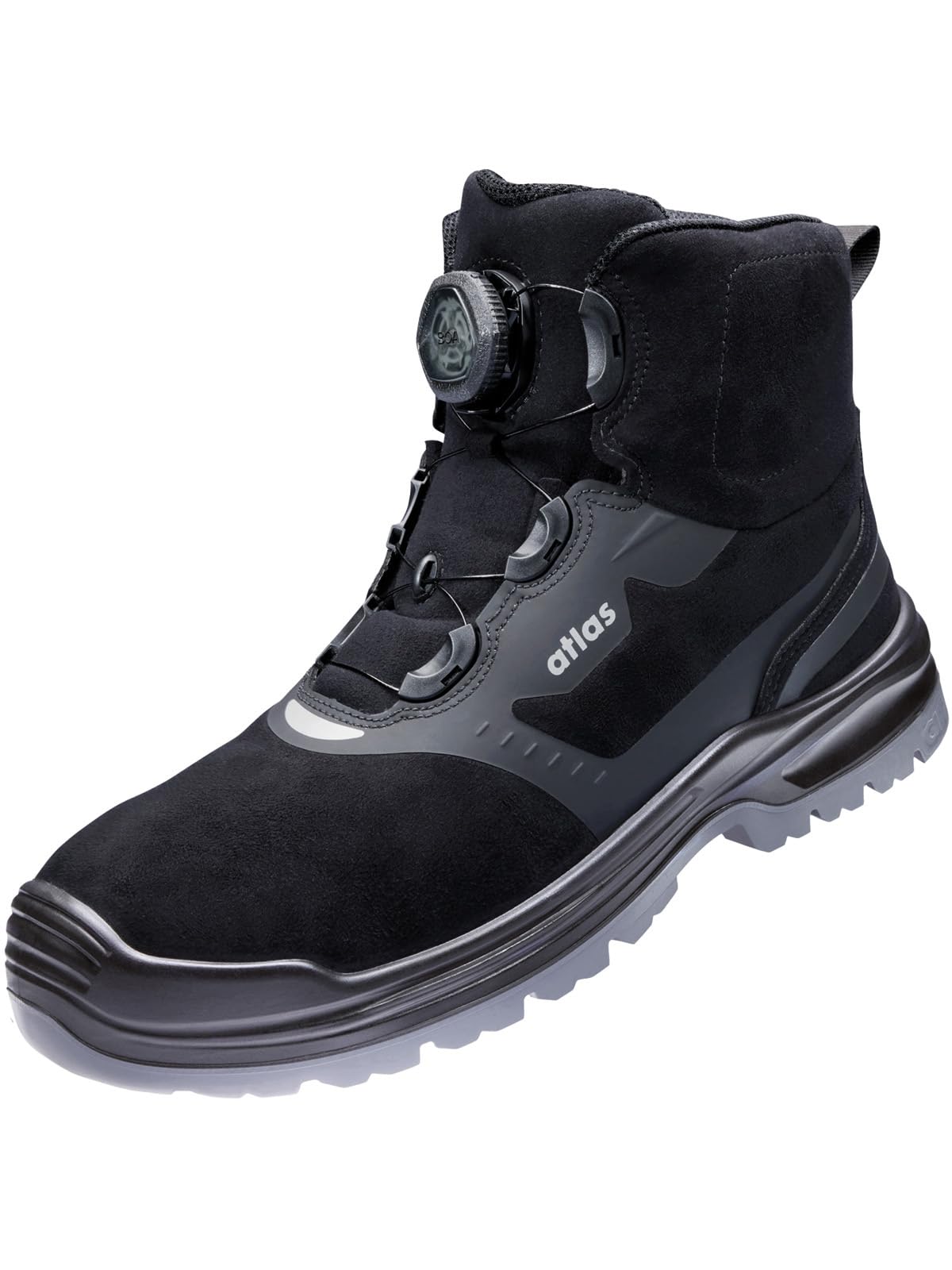 Atlas Flash 6905 BOA XP ESD Scarpe antinfortunistiche da lavoro per uomo e donna S1P leggere, BOA, puntale in acciaio, XP, protezione anti-perforazione, larghezza 10