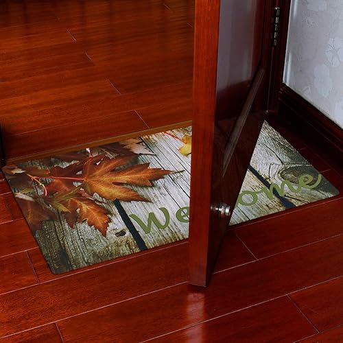 Miniatura 6 de Tapete de bienvenida, tapete de entrada, tapete para interiores y exteriores, con parte trasera de goma antideslizante, tapete de puerta de