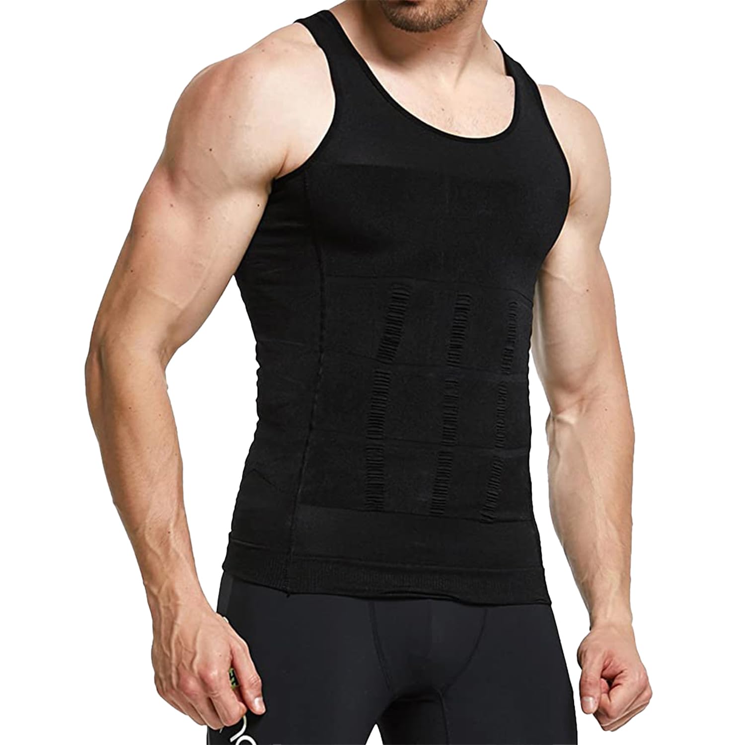 Gilet amincissant de compression pour homme - Contrôle du ventre - Sous-vêtement gainant - Doux pour la peau