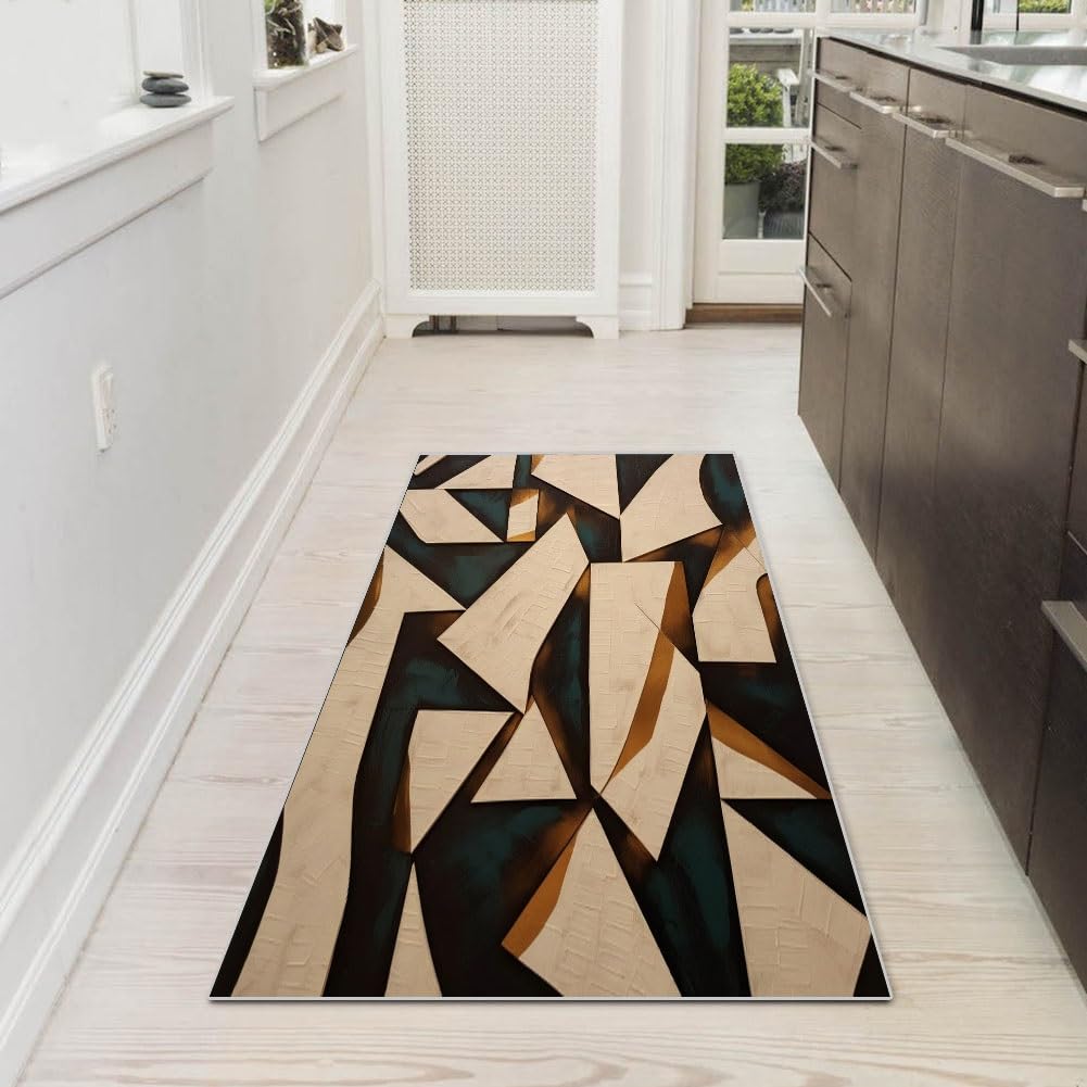 Tappeto passatoia moderno per corridoio, cucina, lavabile, antiscivolo, 70 x 130 cm, resistente, venduto al metro