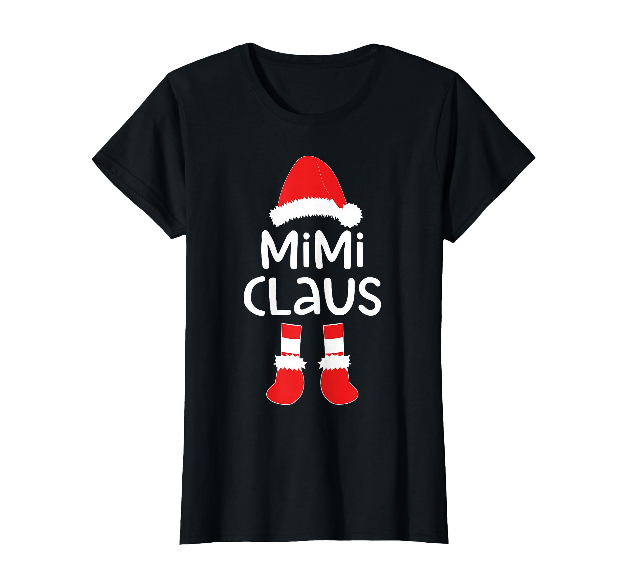 Mimi Claus Shirt Women Matching Mimi Christmas Costume T-Shirt