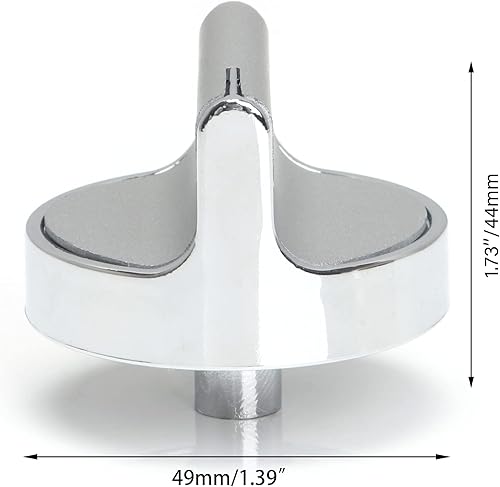Miniatura 5 de Kit de perilla de control de horno de metal, repuesto de varilla en forma de D de 12 pulgada para estufa Whirlpool W10594481, color plateado