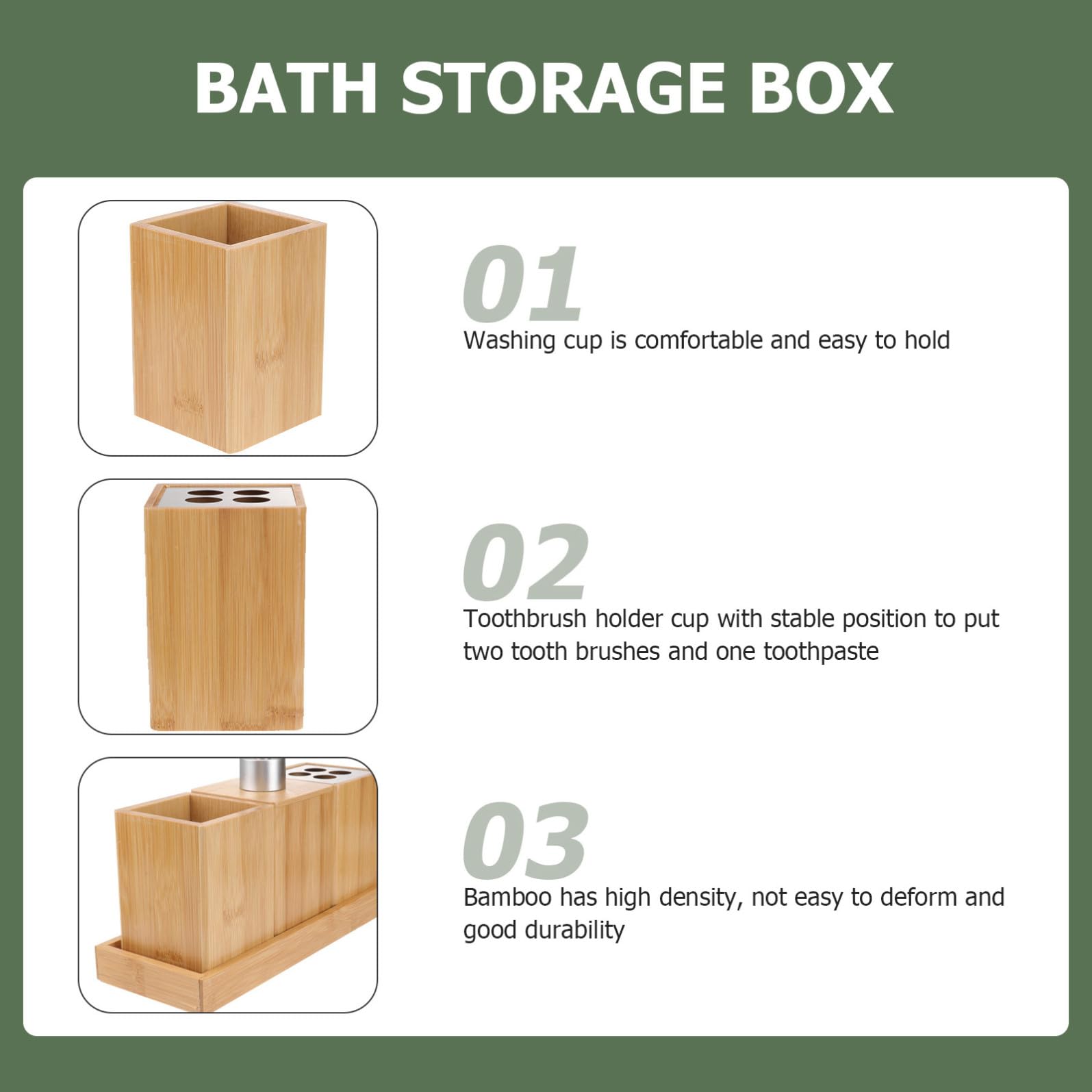Set Accessori Bagno in Bamboo e Legno, 4 Pezzi Marrone | Ceramica e Argento, Organizzatore per Lavabo, Look Elegante per Casa e Bagno Ospiti