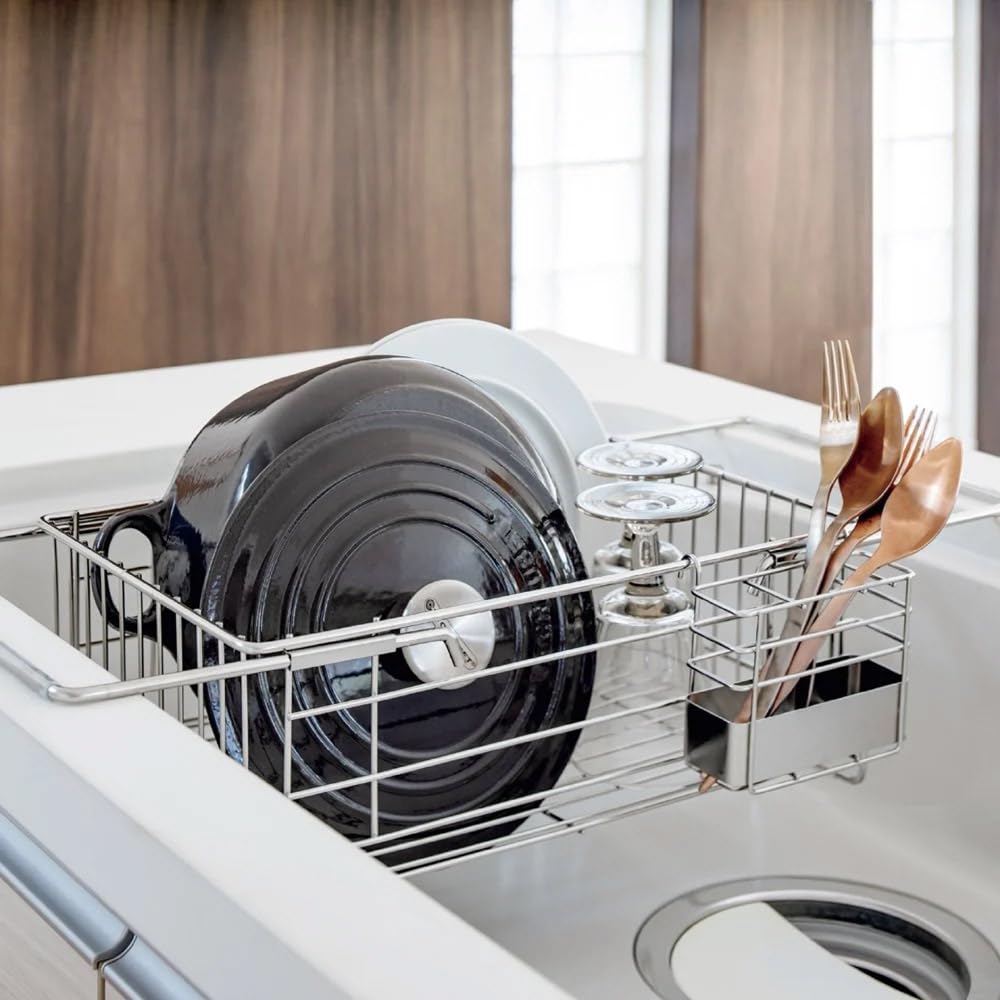 ディノス　水切りラック Amazon｜ディノス 水切りかご ラック シンク周り用品 ワイド