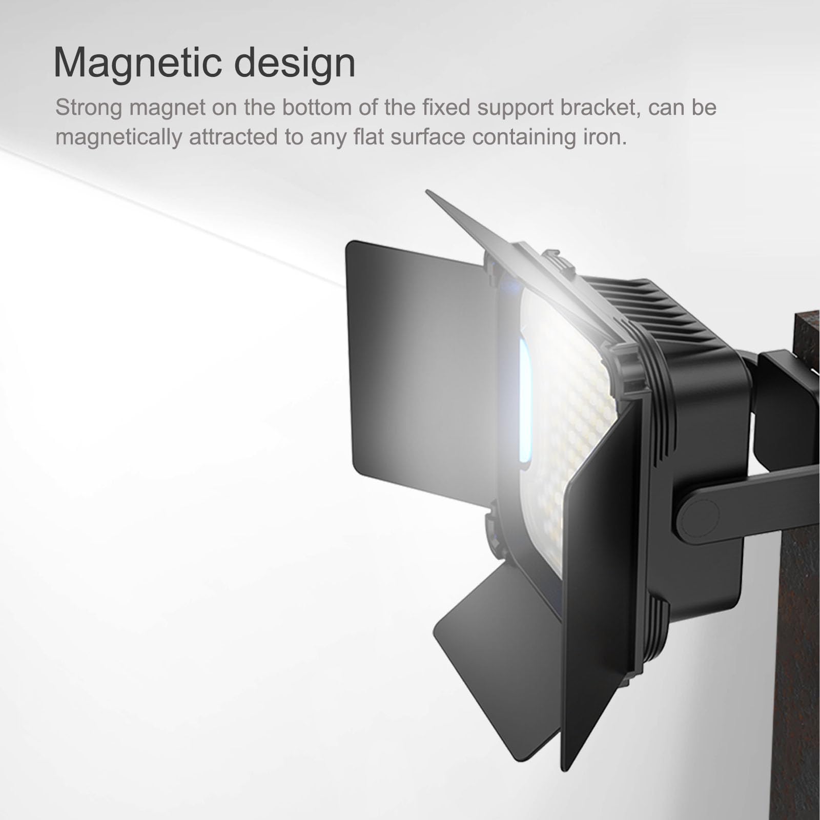 Sea Forgs 30W Magnetische LED Videoleuchte, 2500-9000K Farbtemperatur, Mini Kompakte Dauerausgangsbeleuchtung mit 5400mAh Akku, 138 LEDs (BF-30W-KL)
