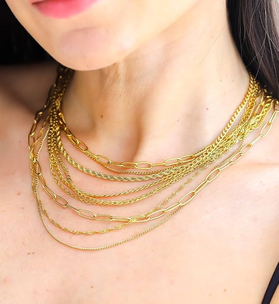 Goldgefüllte Halskette