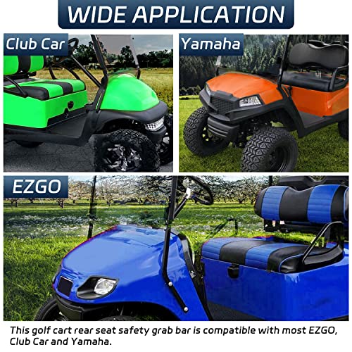 Ecotric Universal Golf Cart Rear Seat Safety Grab Bar Compatible With Ezgo Club Car Yamaha #TOP5